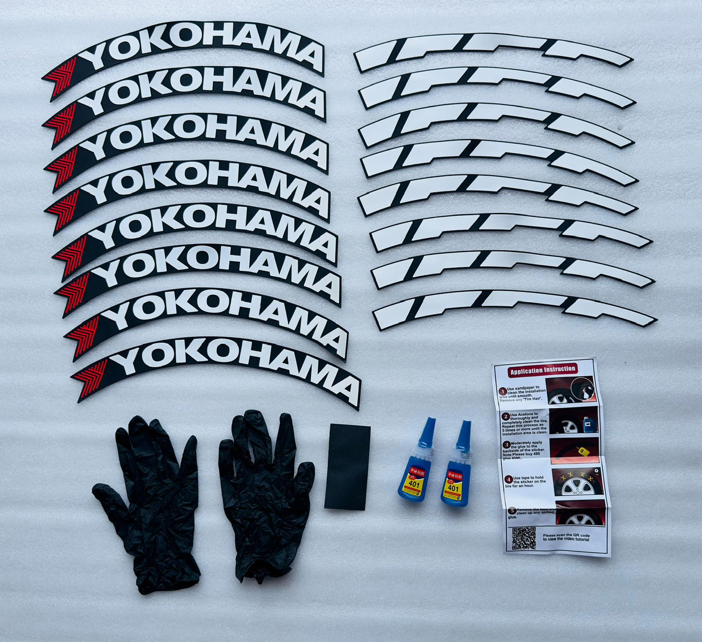 TYRE STICKERS SET OF 1 CAR