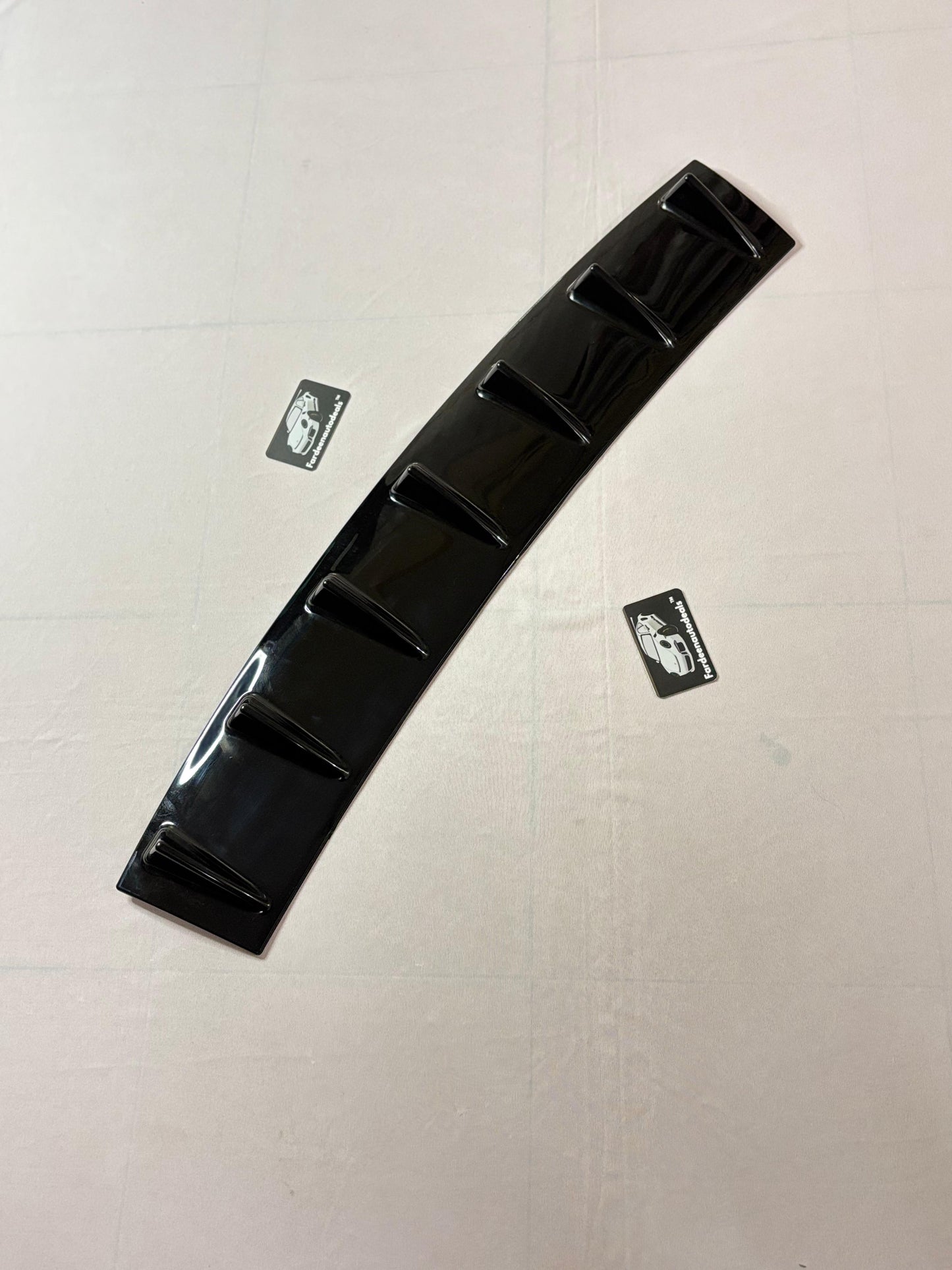 Universal 7 fin diffuser|Imported glossy black