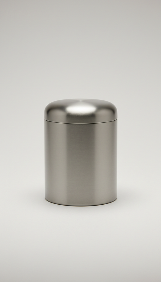 Soft Pewter Storage Canister Airtight Seal